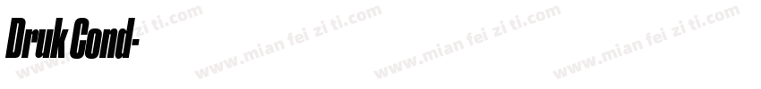 Druk Cond字体转换
